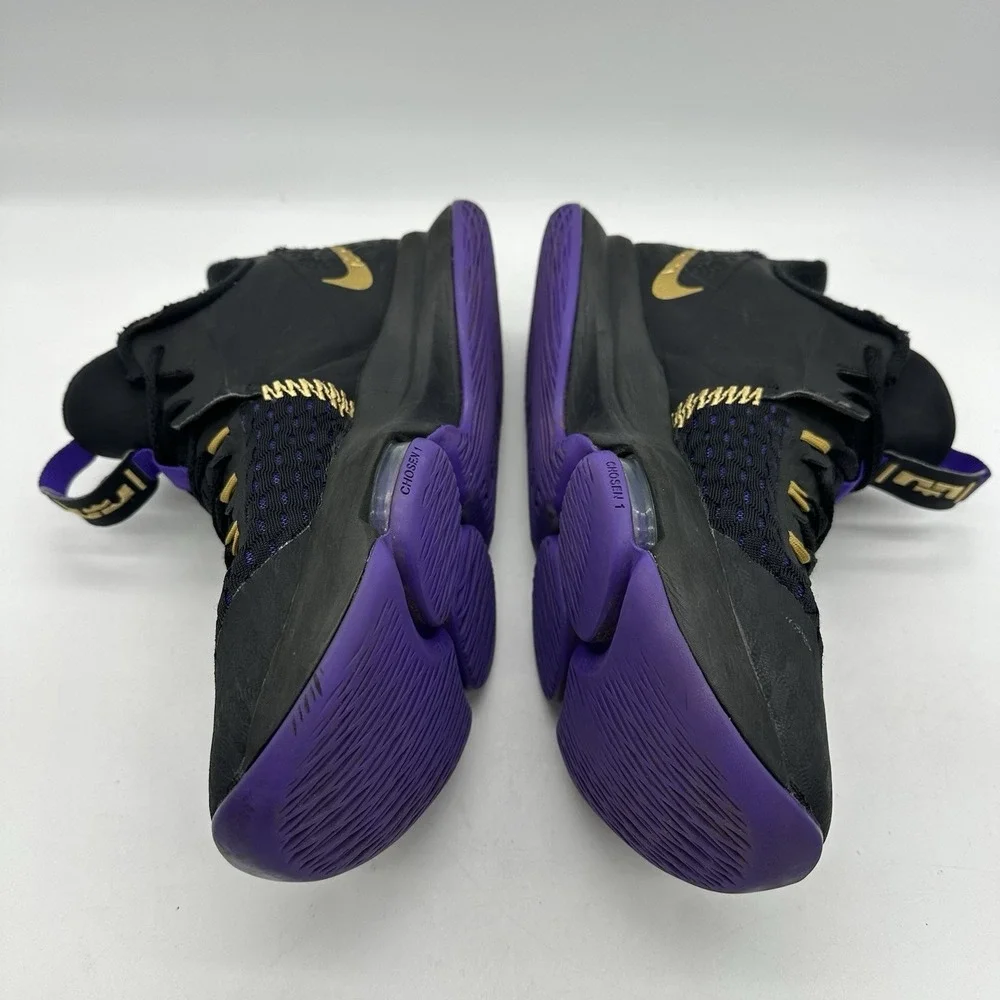 Nike LeBron Witness 5 CQ9380-003 Men's Size 13 Shoes Fierce Purple Metallic Gold